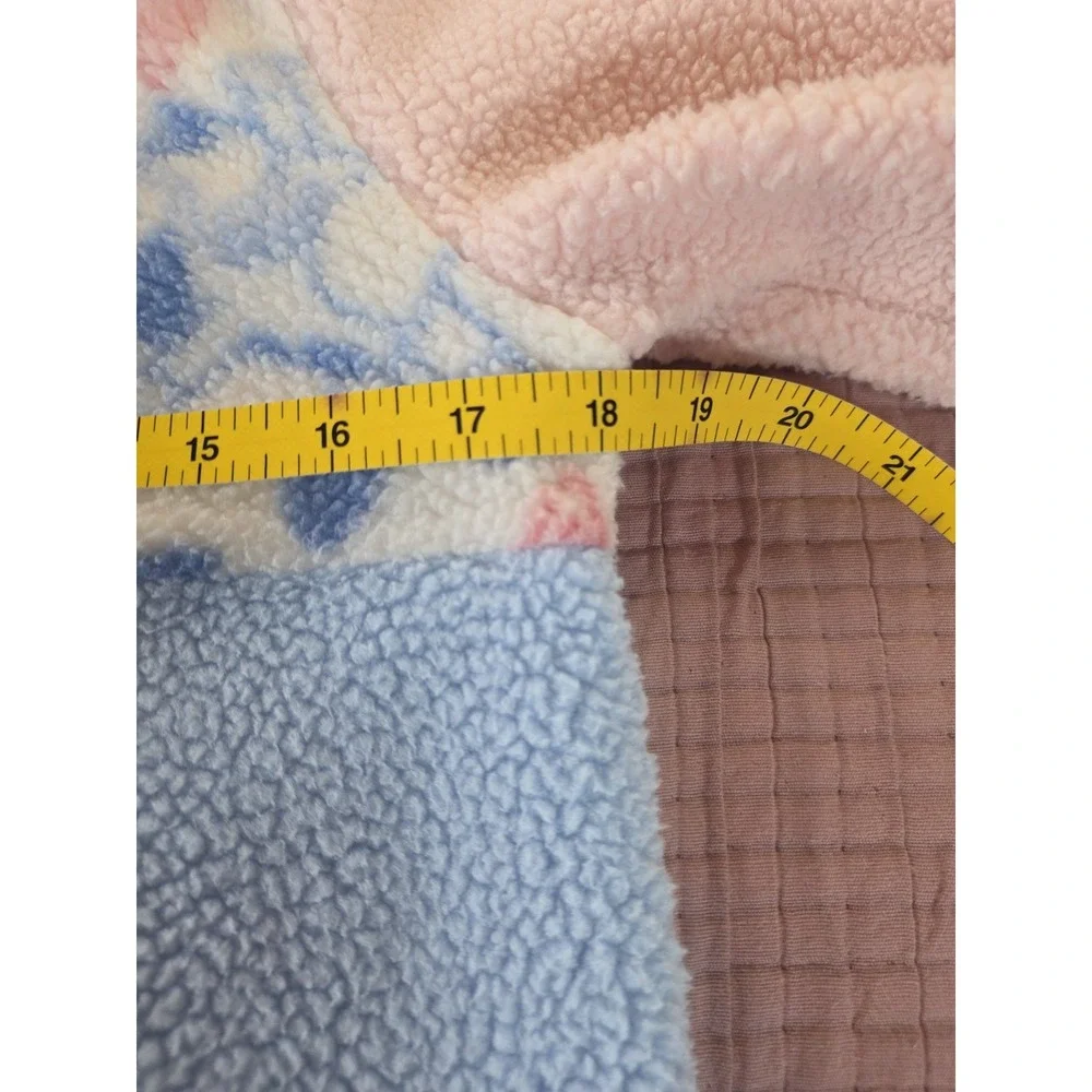 Youth Bluey Size XL Cozy 1/2 Zip‎ Pink Blue Fleece Excellent Condition